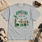 Granite gray t-shirt with 'Apres Ski Social Club' graphic.