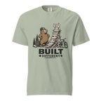 Bay green t-shirt with beaver graphic and 'Built Different' text.