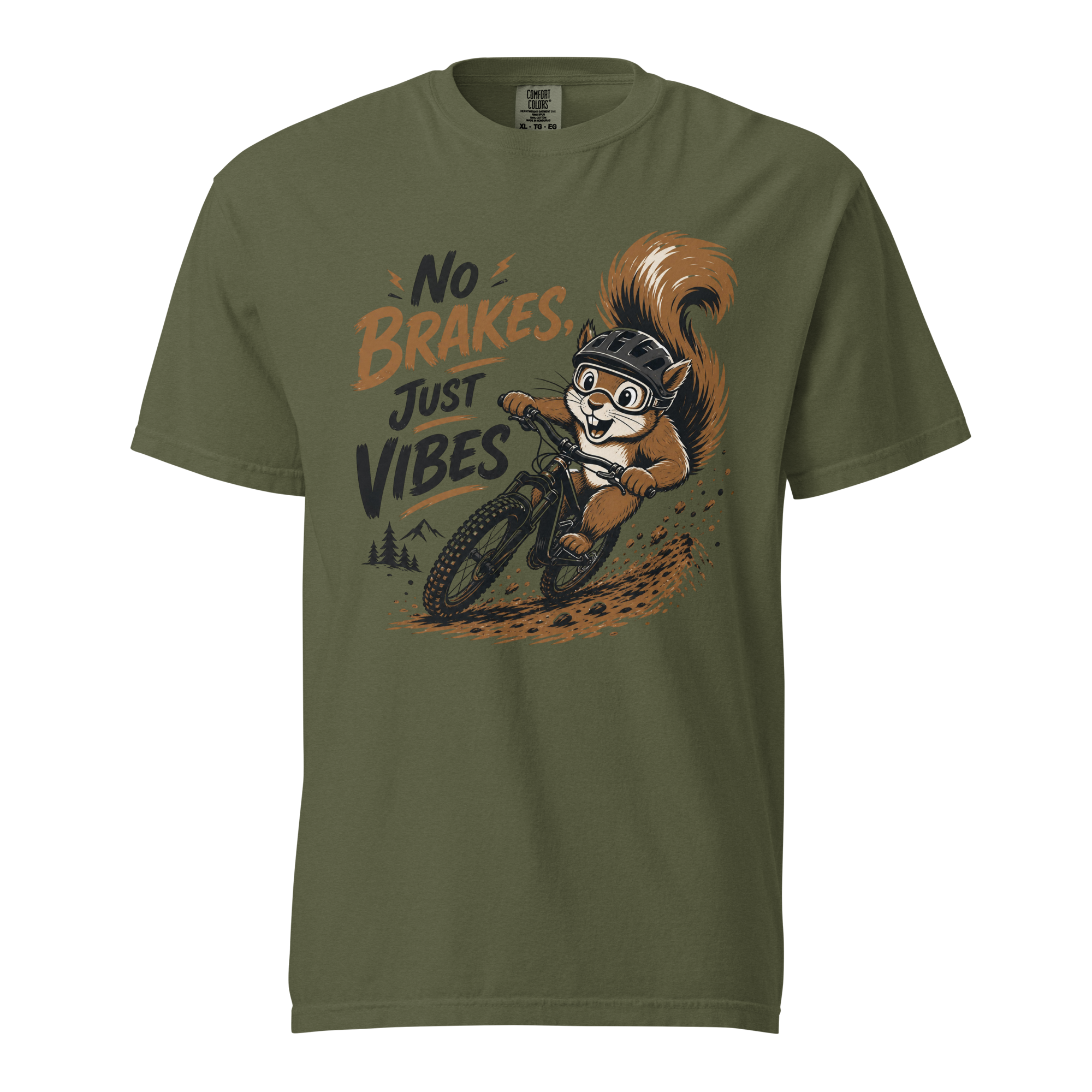 No Brakes Just Vibes Heavyweight Tee