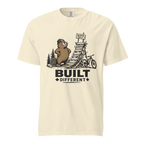 Ivory white t-shirt with beaver graphic and 'Built Different' text.